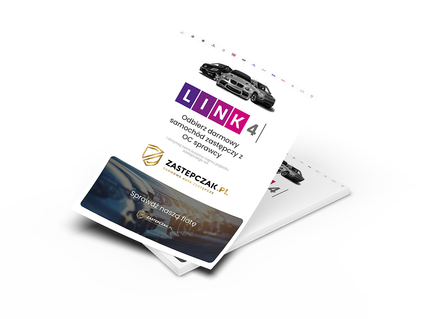 Wynajmij Darmowe Auto Zastępcze z OC sprawcy Link4